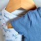 Blue Dog Bodysuits (2) / 3-6m