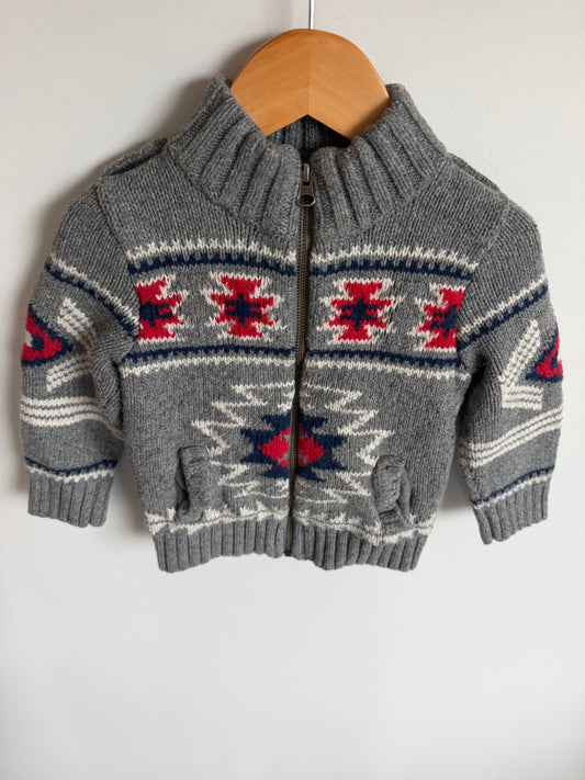 Gap Grey Aztec Sweater / 3T