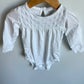 White Eyelet Bodysuit / 18m
