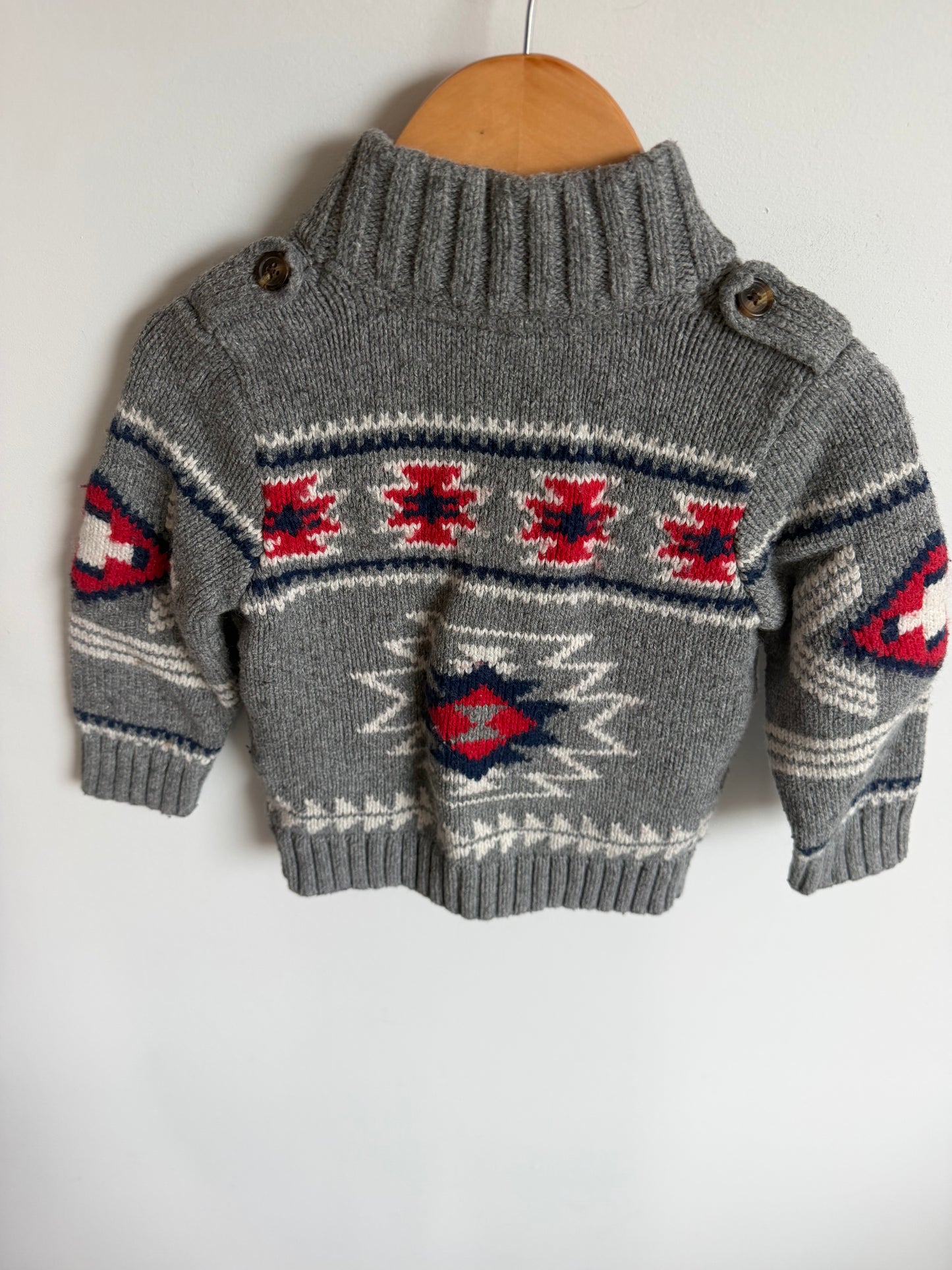 Gap Grey Aztec Sweater / 3T