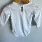 White Eyelet Bodysuit / 18m