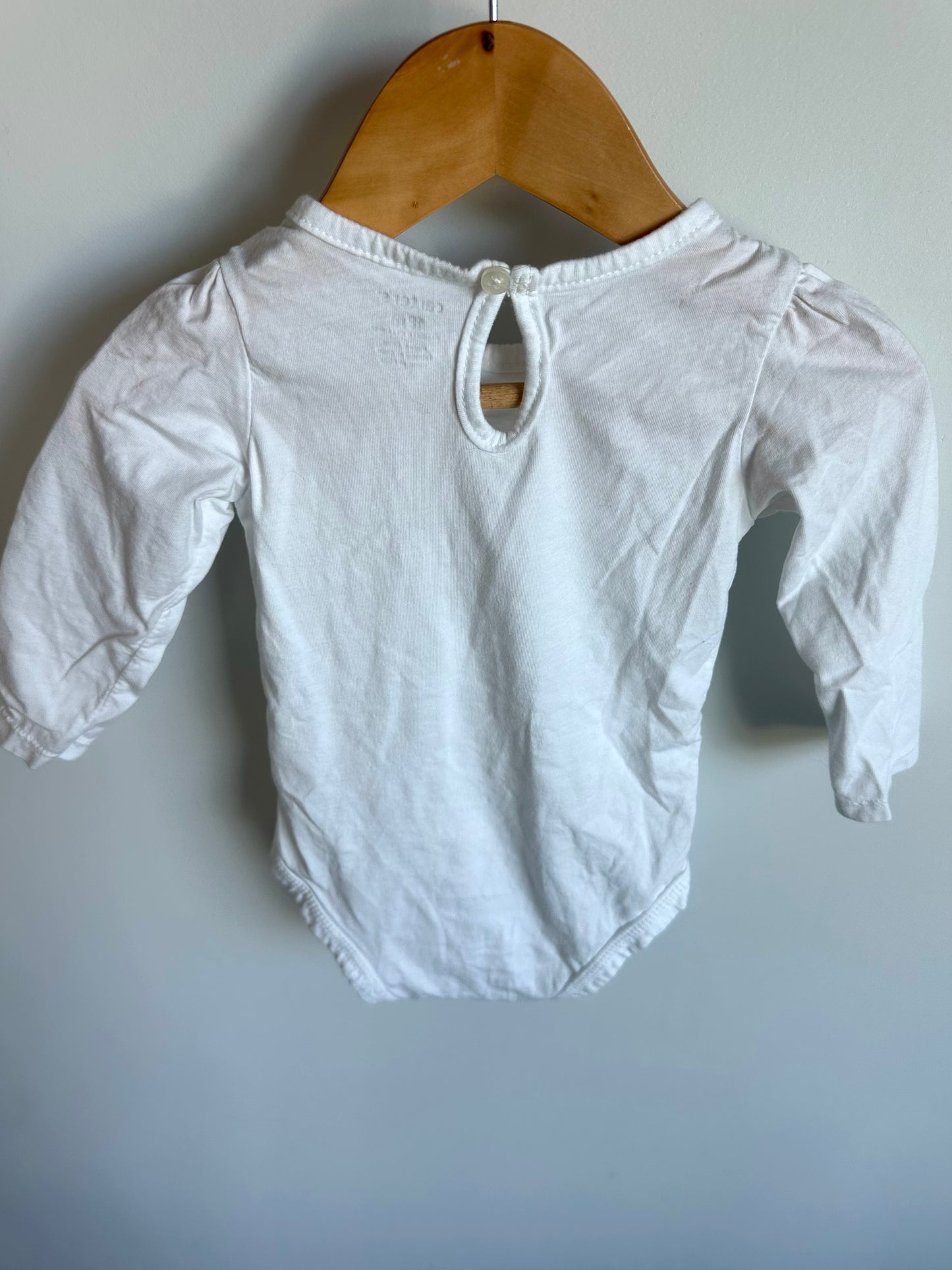 White Eyelet Bodysuit / 18m