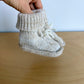 Handmade Oat Knit Slippers / 6-12m