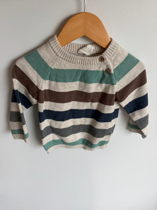 H&M Striped Colored Sweater / 9-12m