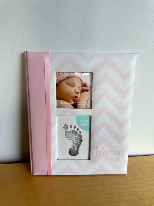 Chevron Pink Baby Book (No Shipping)