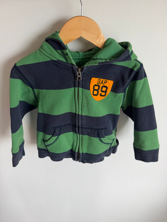 Gap Green and Blue Striped Hoodie (PLAY) / 4T (No Shipping)