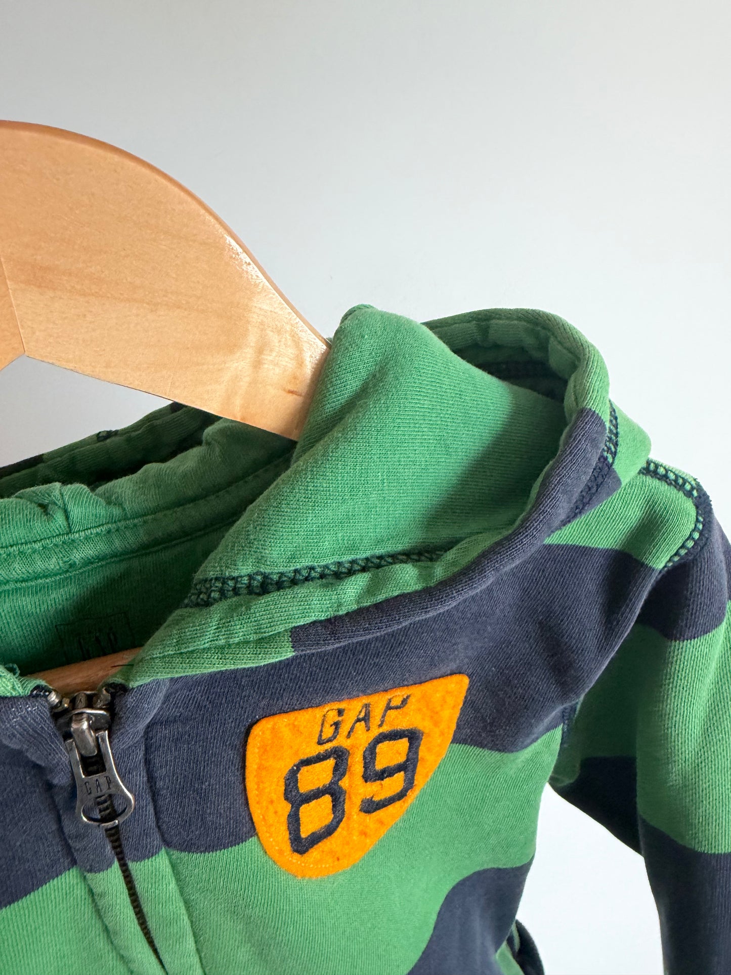 Gap Green and Blue Striped Hoodie (PLAY) / 4T (No Shipping)