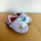 Star Unicorn Purple Slippers / Size 5-6 Toddler