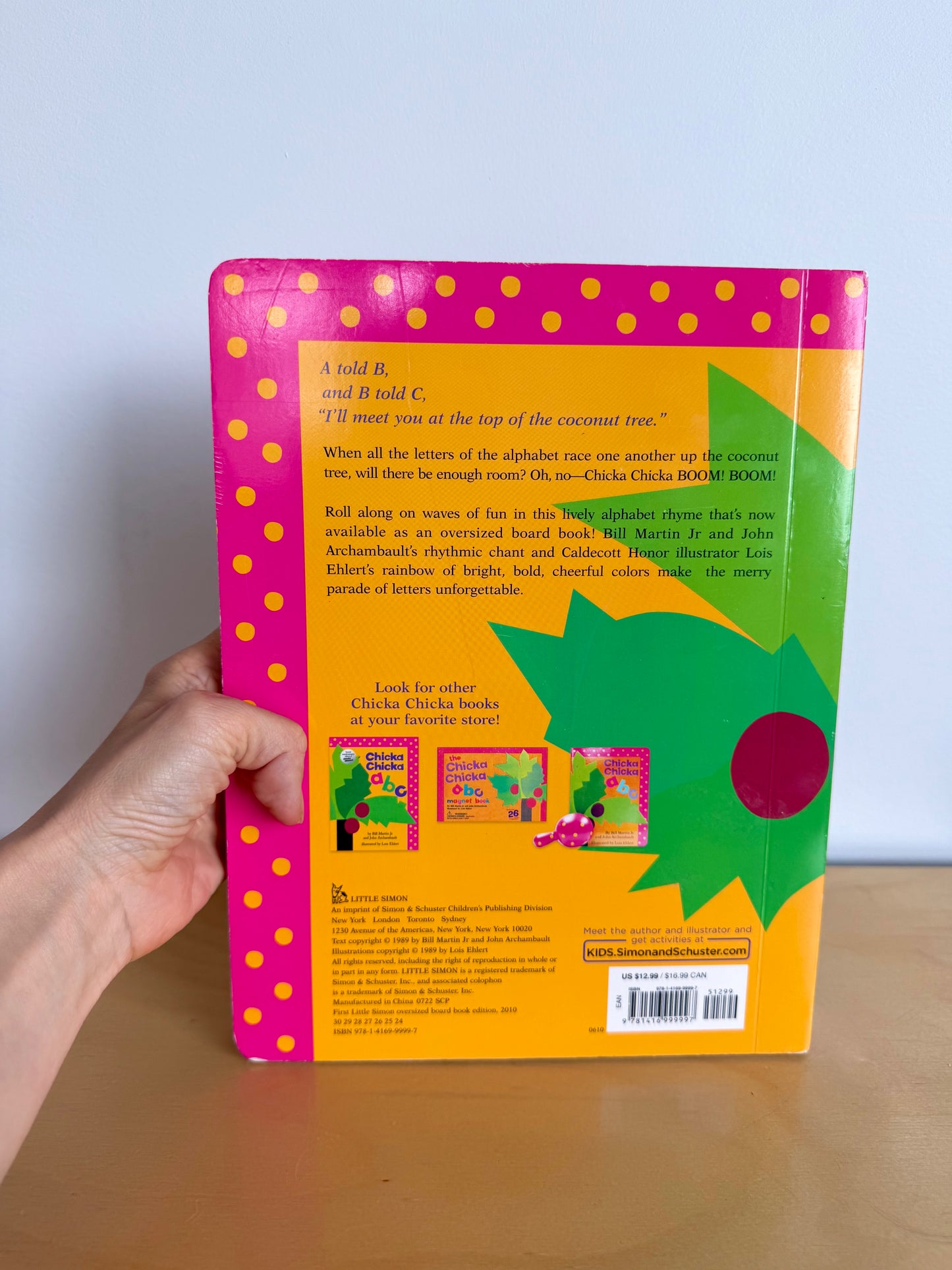 Chicka Chicka Boom Boom Book / 0-3 years (No Shipping)