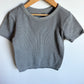 Grey Rib T-shirt / 10-12 years