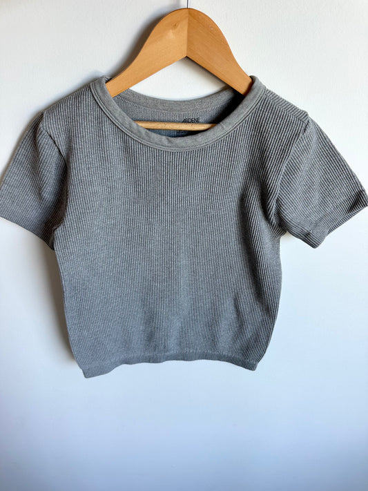 Grey Rib T-shirt / 10-12 years