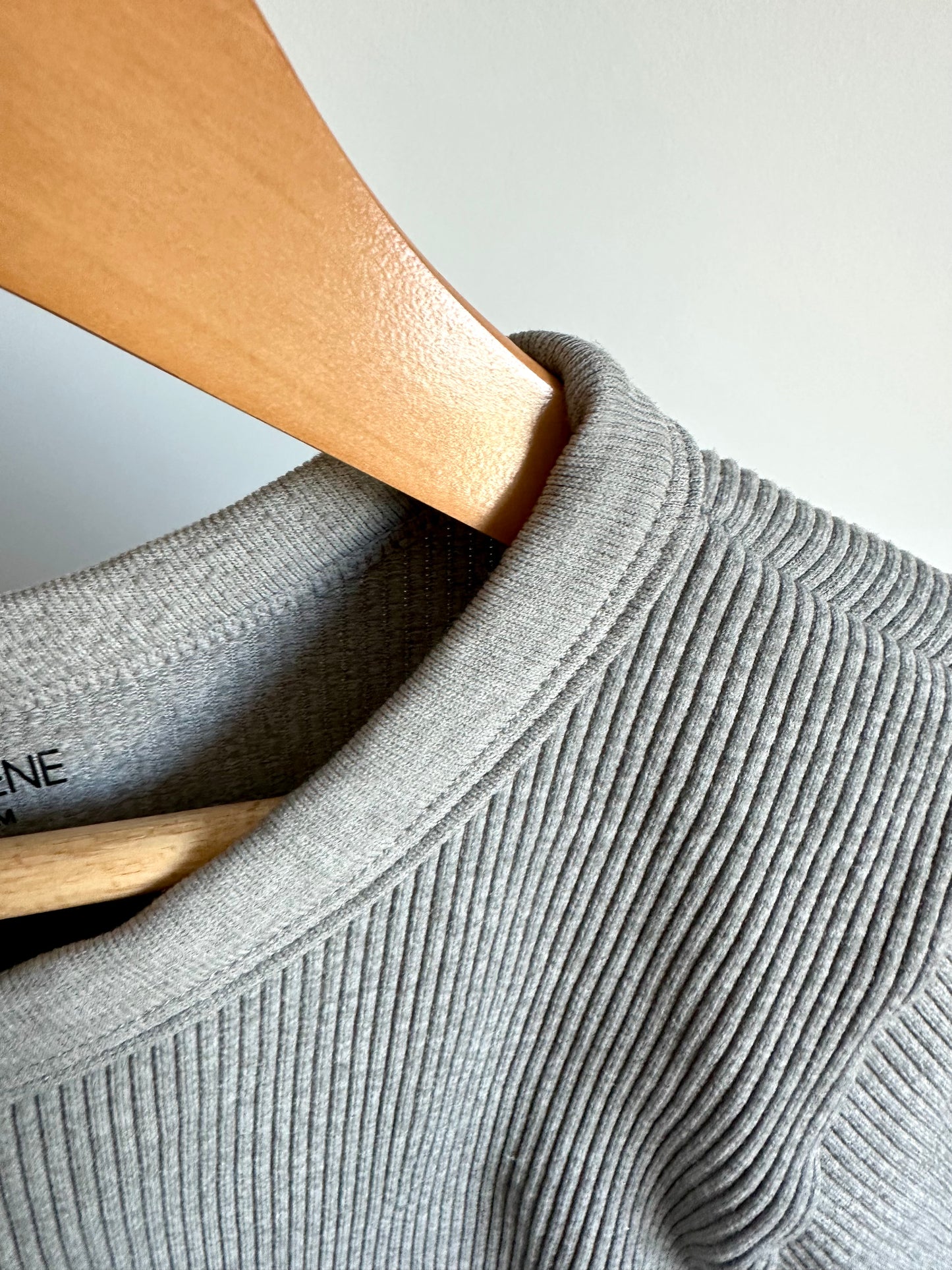 Grey Rib T-shirt / 10-12 years