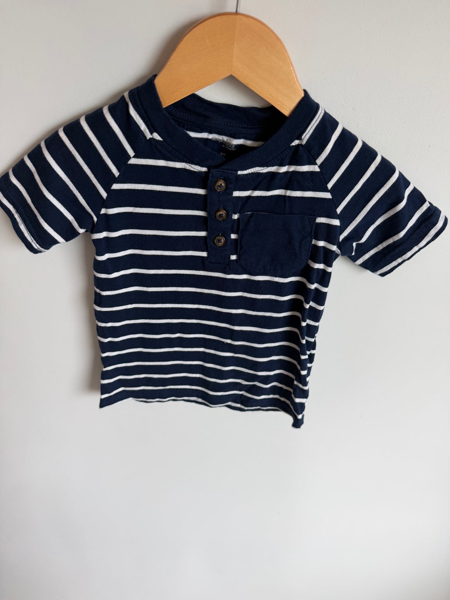 Blue Striped T-Shirt / 3T