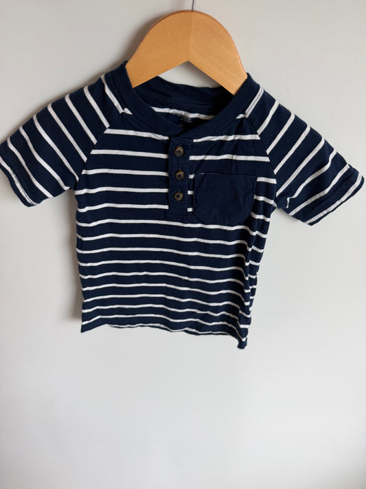Blue Striped T-Shirt / 3T