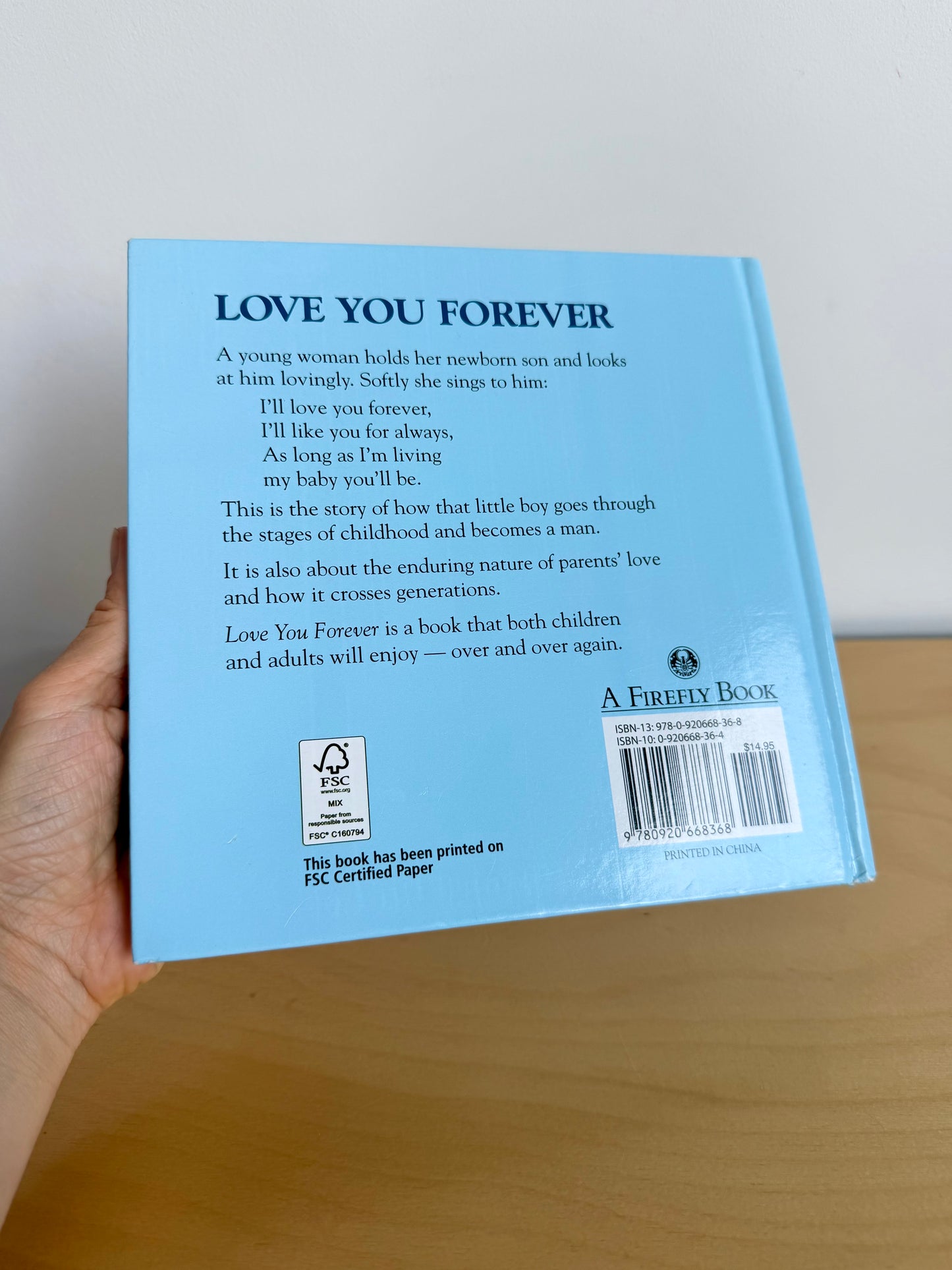 Love You Forever Book / 0-6 years