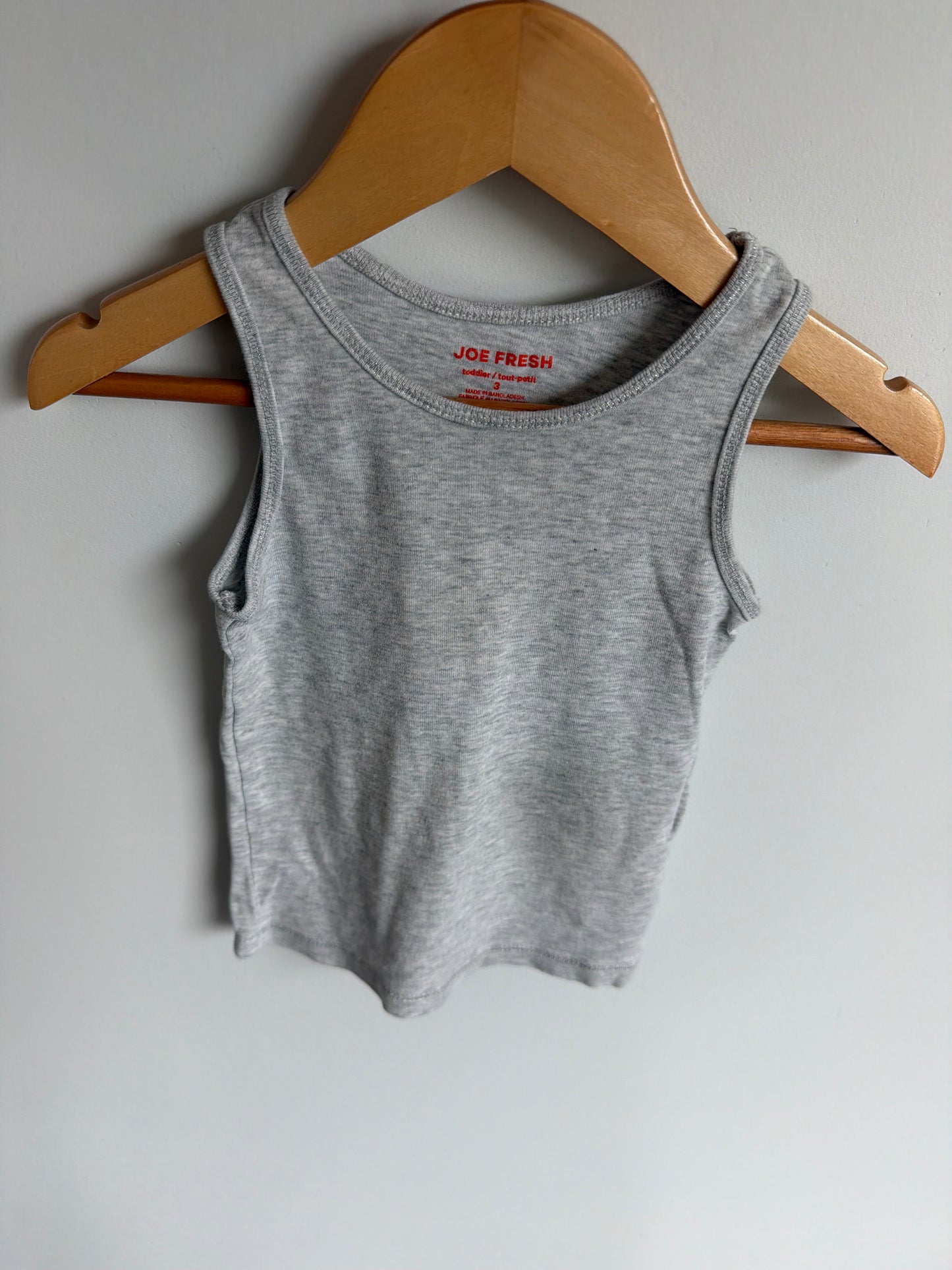 Silver Shimmer Hem Tank Top / 3T