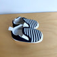 Navy Striped Shoes / 3-6m?
