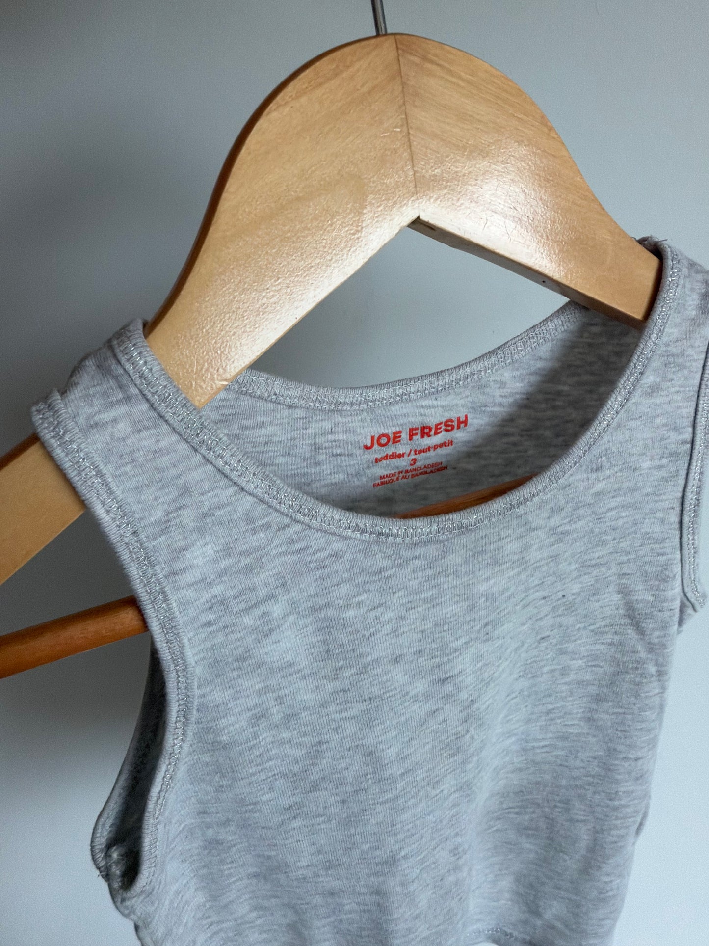 Silver Shimmer Hem Tank Top / 3T