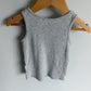 Silver Shimmer Hem Tank Top / 3T