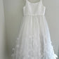 David's Bridal White Tulle Tank Dress / 8 years