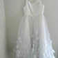 David's Bridal White Tulle Tank Dress / 8 years