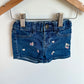 Strawberry Floral Jean Shorts / 2T