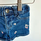 Strawberry Floral Jean Shorts / 2T