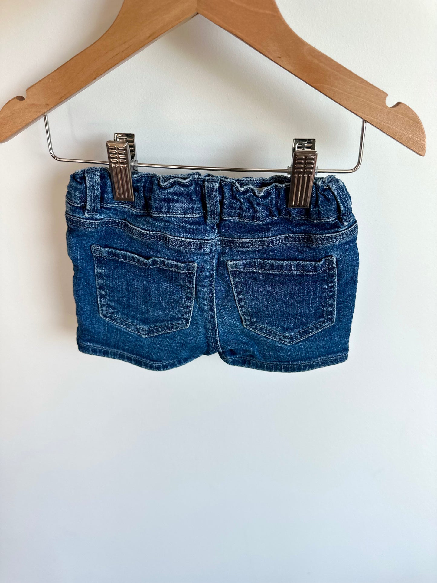 Strawberry Floral Jean Shorts / 2T