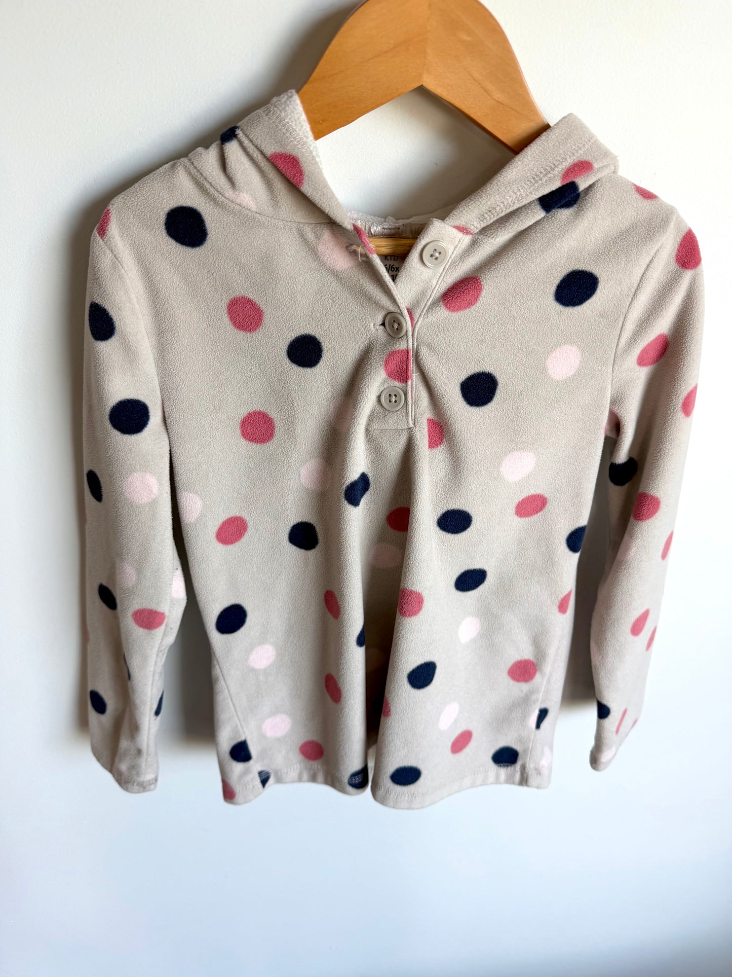 Dot Grey Fleece Sweater / 6 years