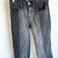 Black High-Rise Wide Leg Jeans / 12 years
