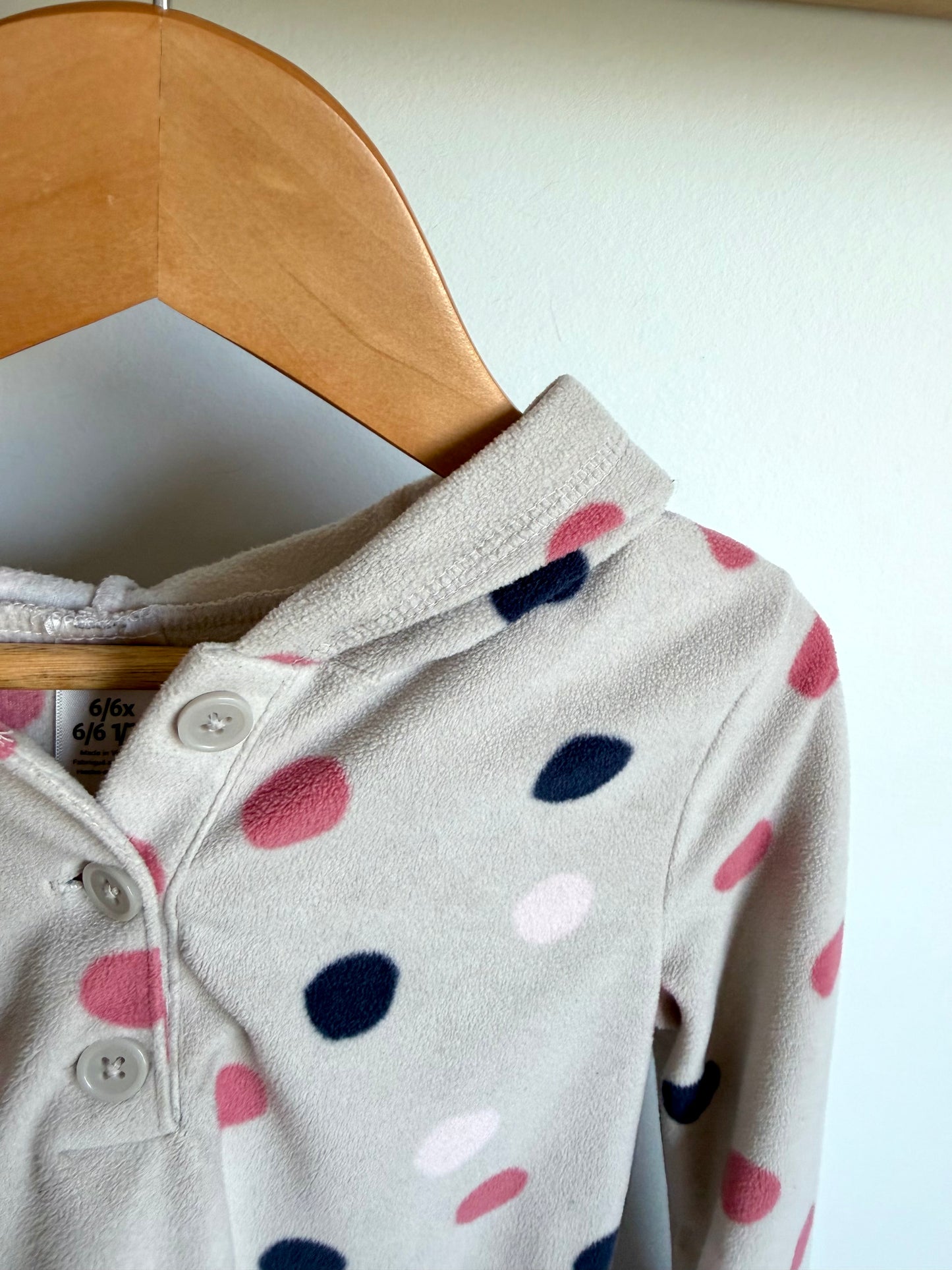 Dot Grey Fleece Sweater / 6 years