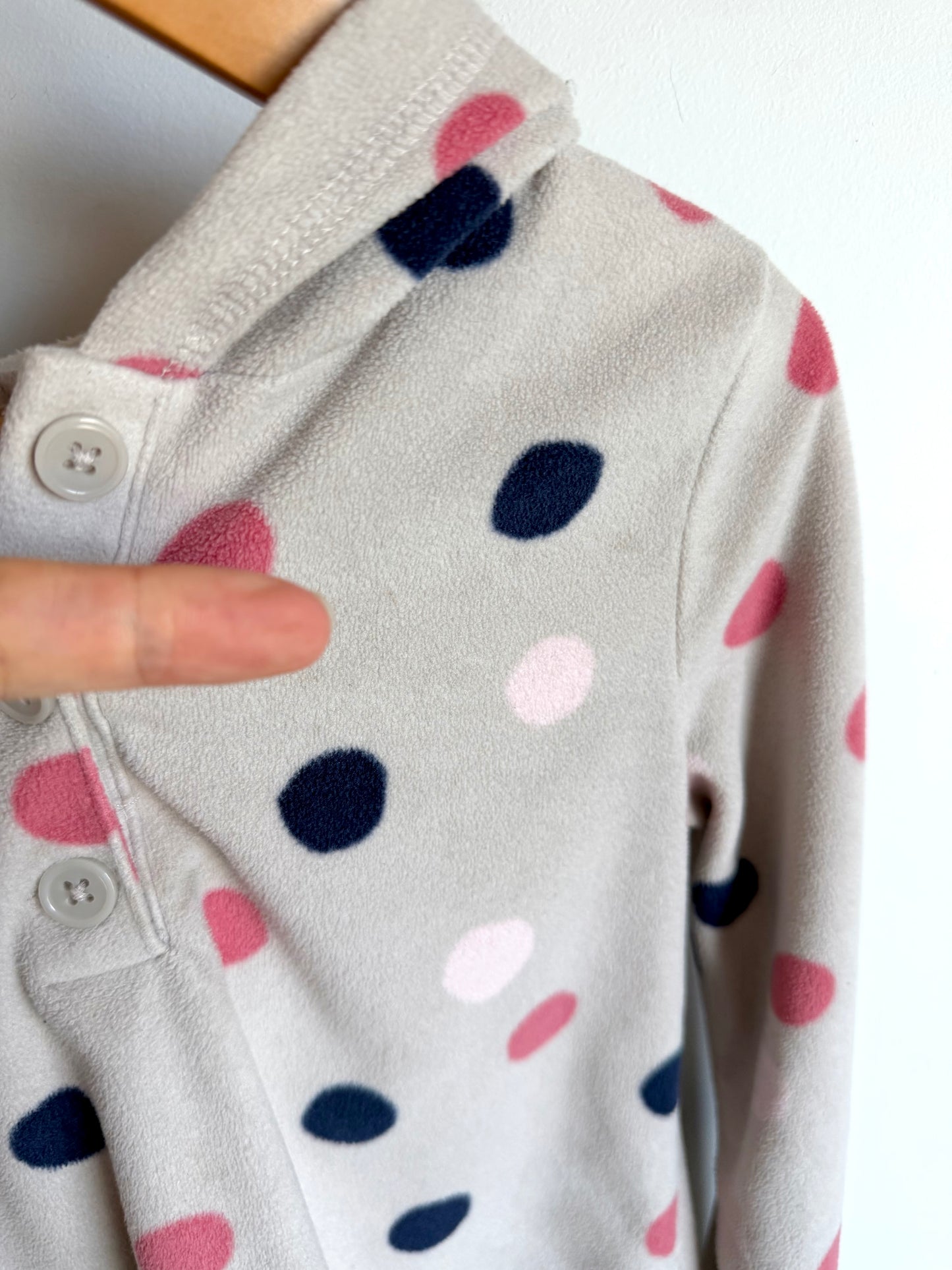 Dot Grey Fleece Sweater / 6 years