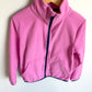 Pink with Purple Trim Zipper Sweater / 6 years