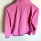 Pink with Purple Trim Zipper Sweater / 6 years