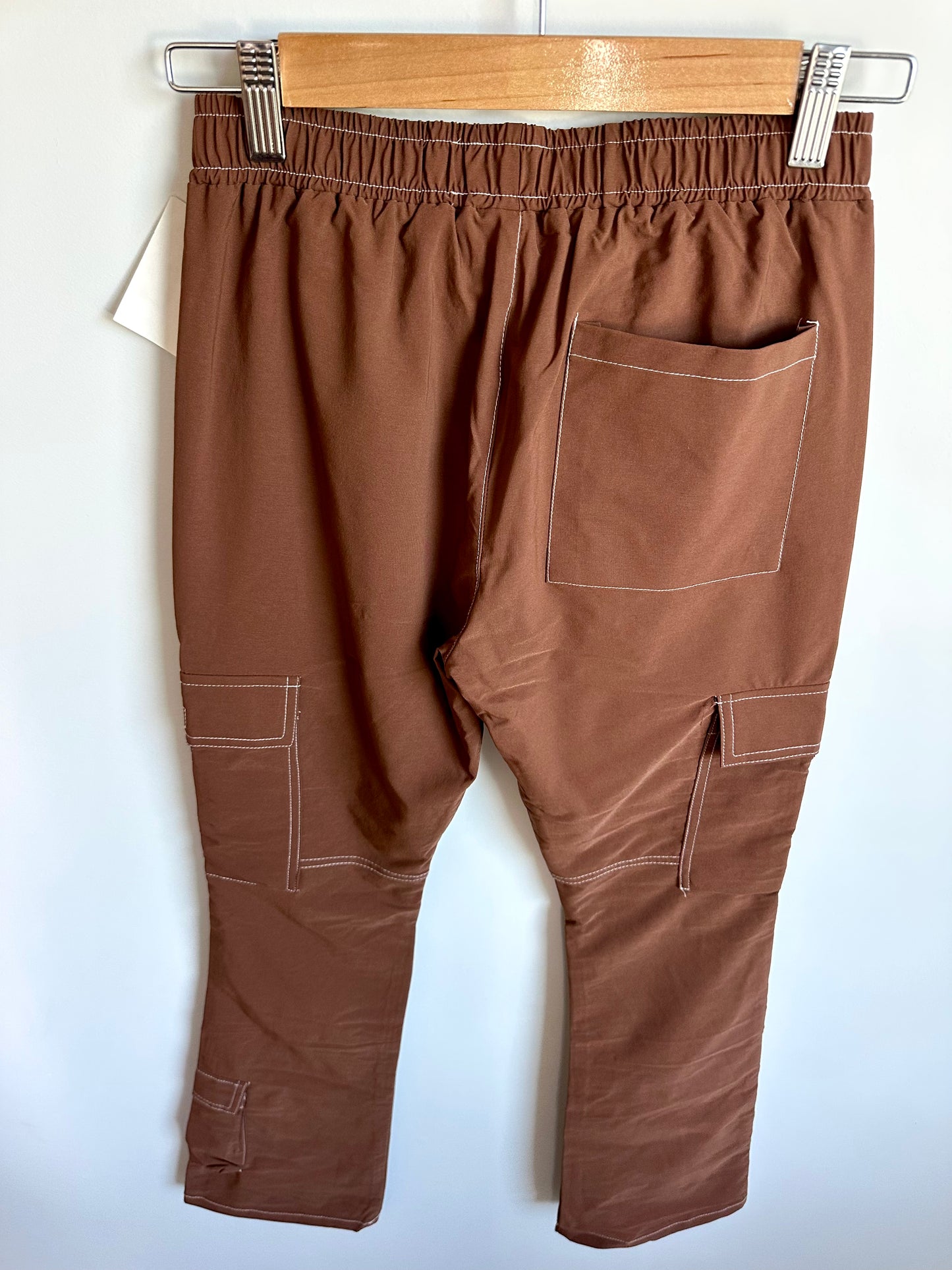 Brown Slight Flare Cargo Pants (With Tags) / 12-14 years