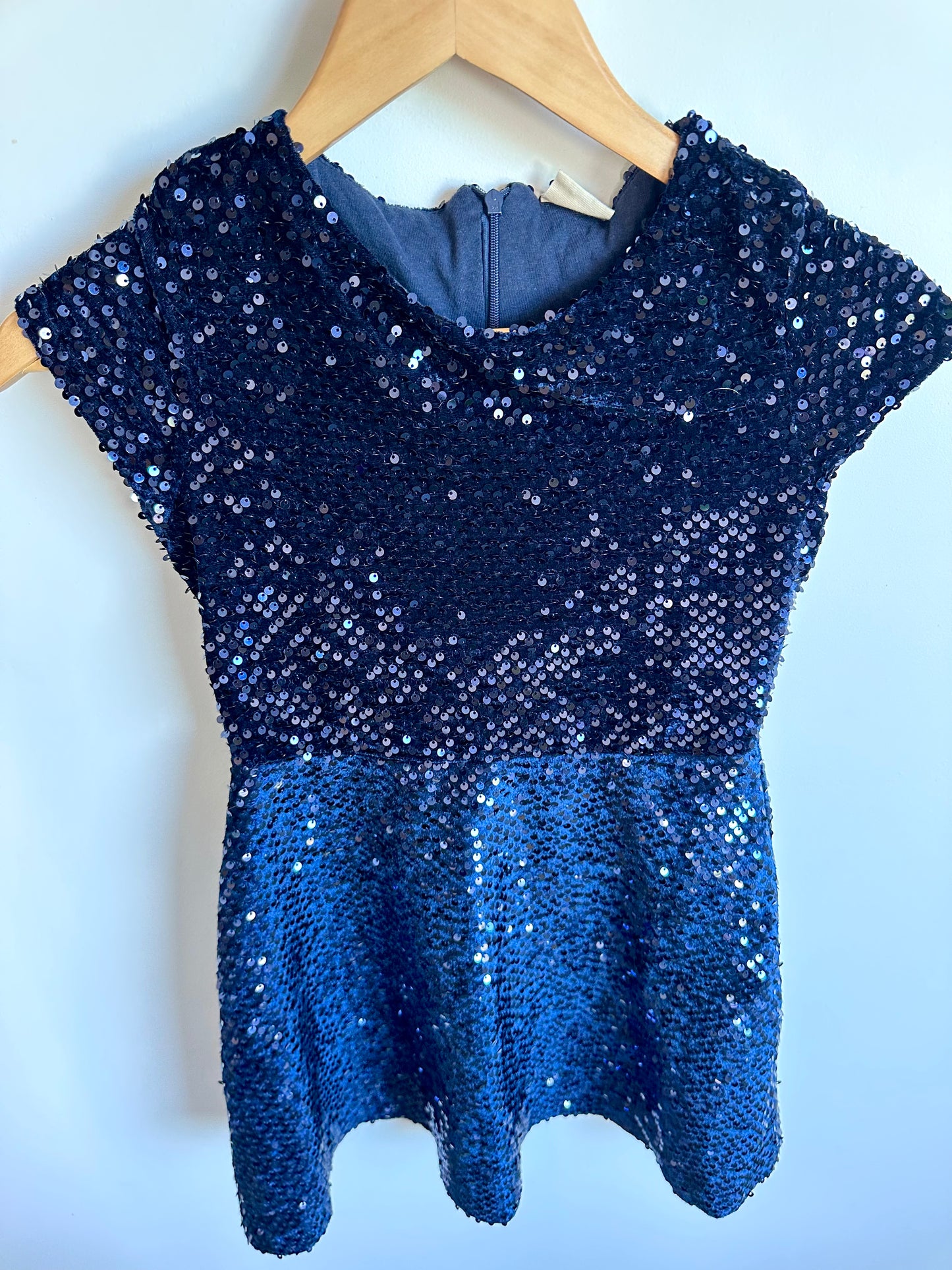 Zara Navy Sequin Dress / 11-12 years