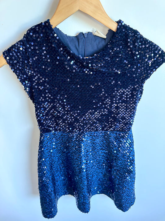 Zara Navy Sequin Dress / 11-12 years