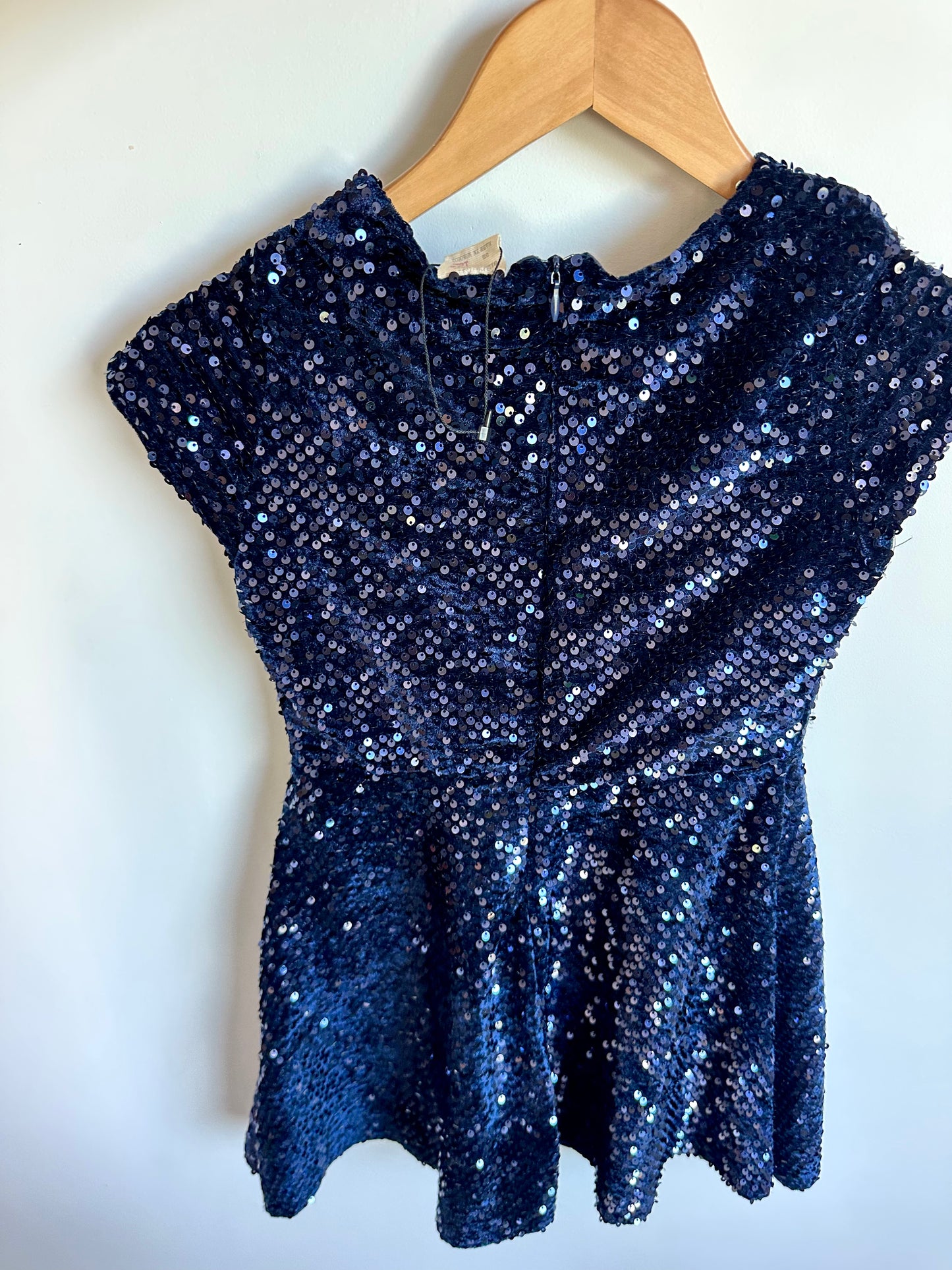 Zara Navy Sequin Dress / 11-12 years