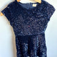 Zara Navy Sequin Dress / 11-12 years