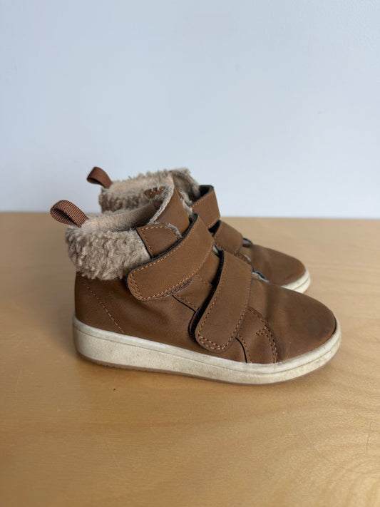 Tan High Top Shoes / Size 7 toddler