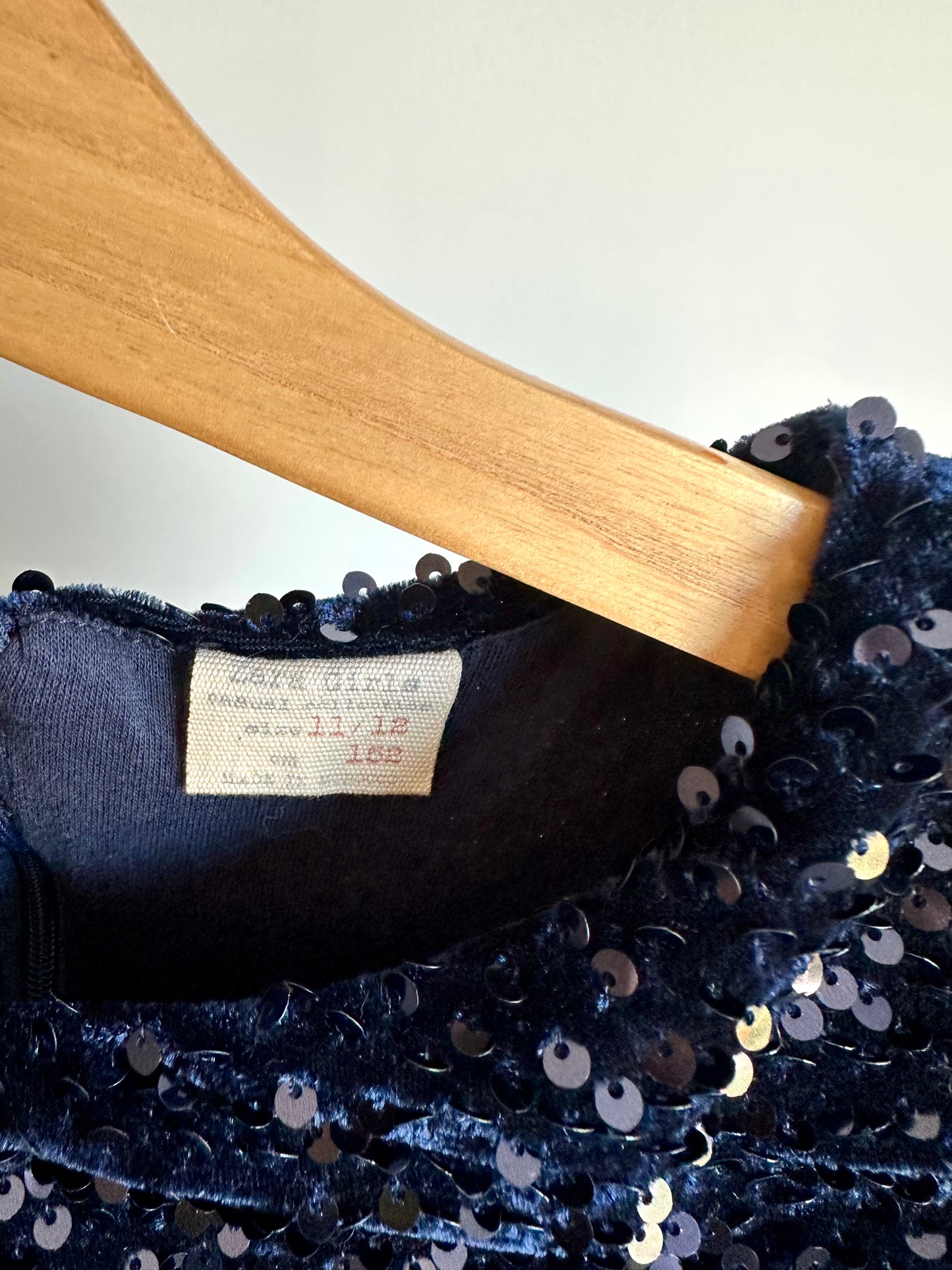 Zara Navy Sequin Dress / 11-12 years