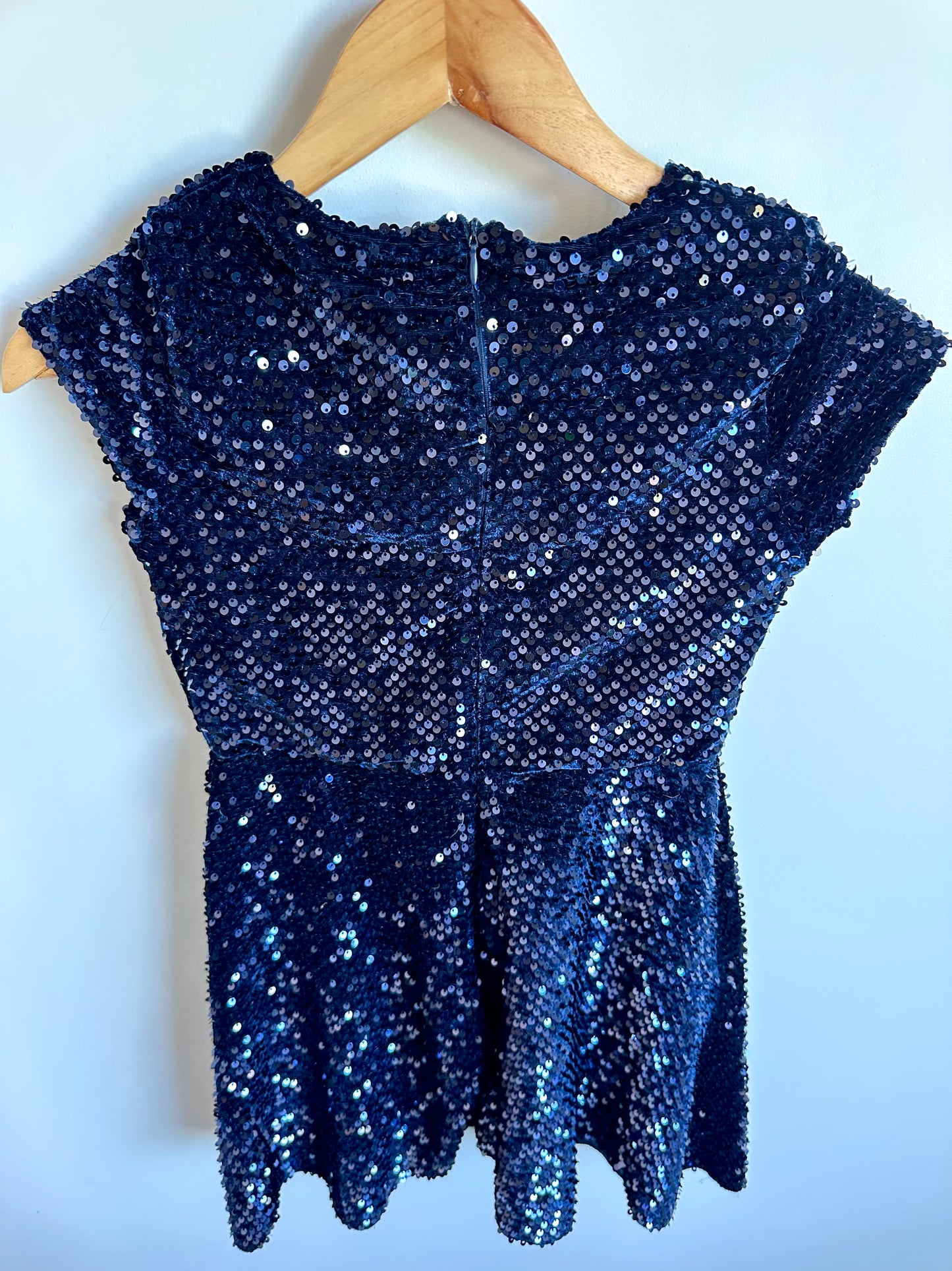 Zara Navy Sequin Dress / 11-12 years