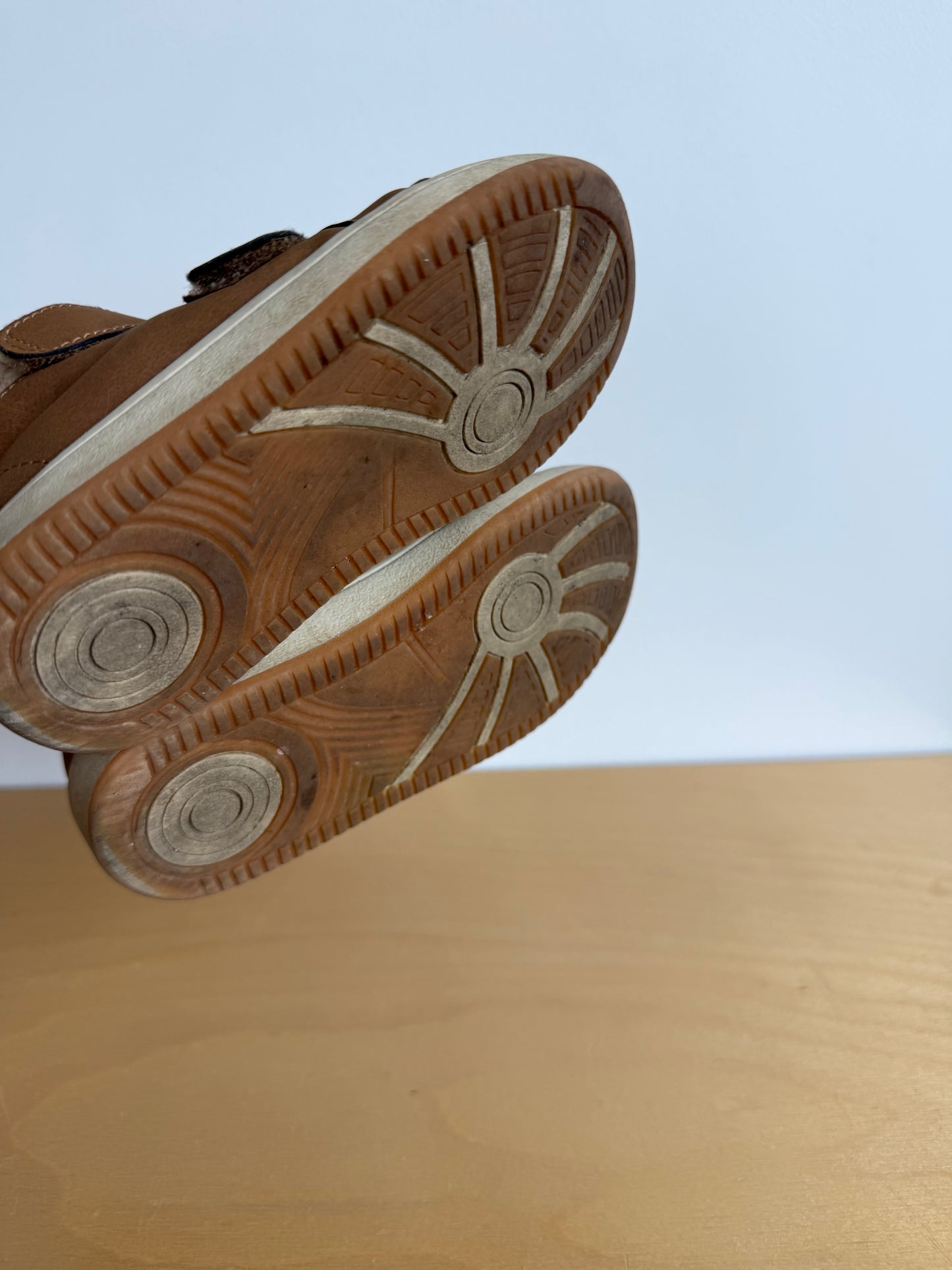 Tan High Top Shoes / Size 7 toddler