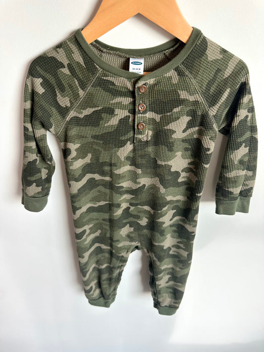 Camo Green Jumpsuit / 18-24m