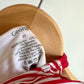 Red Striped Maple Leaf Swimsuit / 3T