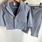 Dusty Blue Blazer and Pant Set / 18-24m