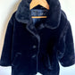Gap Navy Faux Fur Coat / 6-7 years (S)