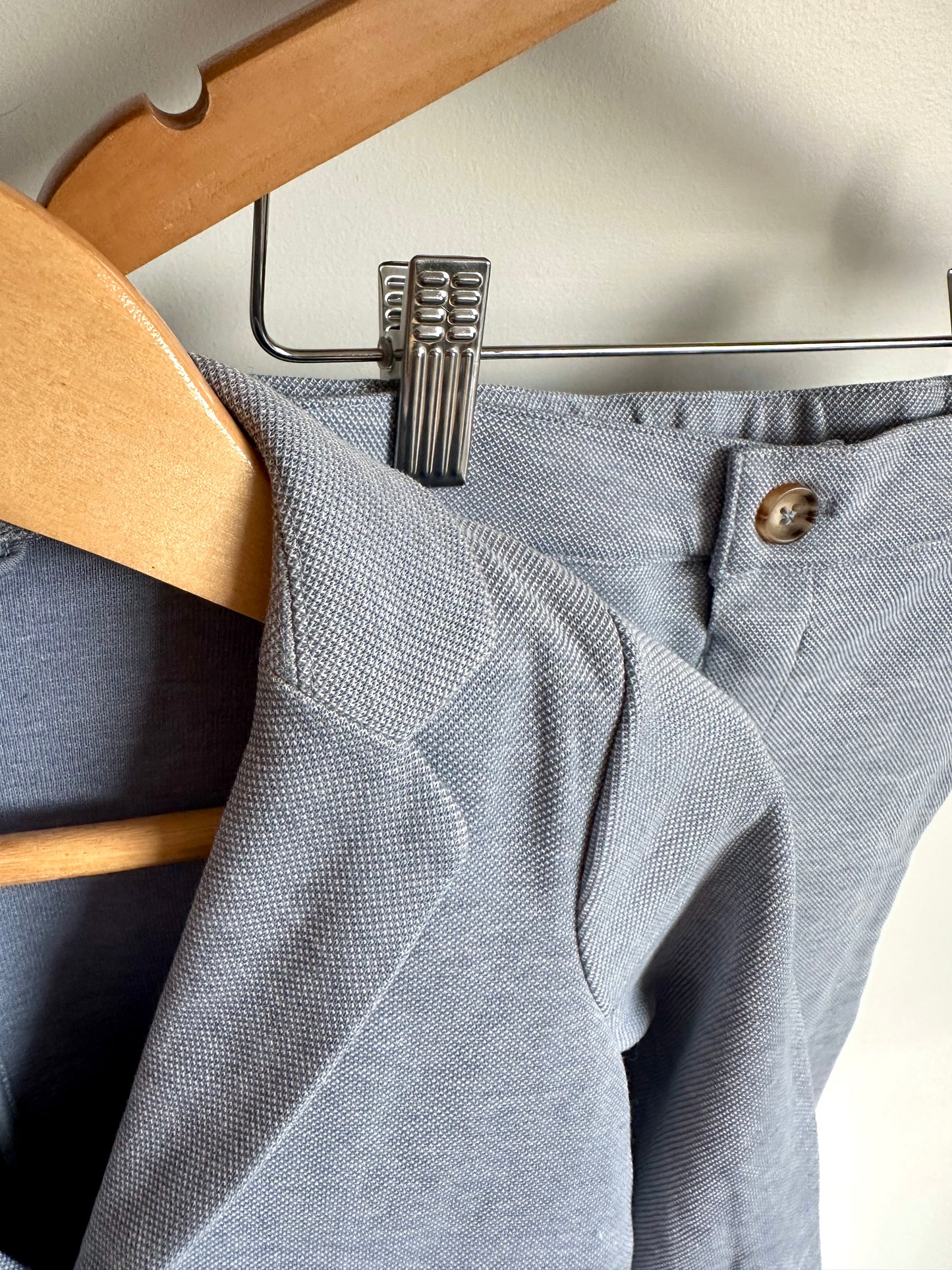 Dusty Blue Blazer and Pant Set / 18-24m