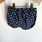 Dark White Flower Adjustable Shorts / 3T