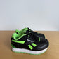 Reebok Black + Green No-Tie Sneakers / Size 8 Toddler
